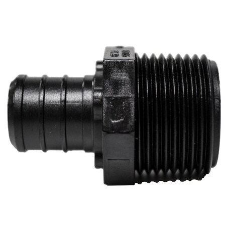 1 In. X 1 In. Plastic PEX MPT Adapter Black, Lead Free